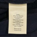 Harper Rose Georgette Jumpsuit Size 8 Navy Blue Wide Leg Crepe Long Sleeve Party Photo 10