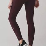 Lululemon  $98 Pace Queen Tight *Full On Luxtreme Bordeaux Drama / Raspberry Sz 6 Photo 2