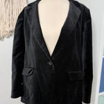 Loft Women’s Classic Black Velvet Blazer Suit Jacket 10 Holiday Christmas Photo 0