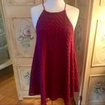 Kimchi Blue Urban Outfitters Kimchi Blue A-line halter top raspberry mini dress red Photo 1