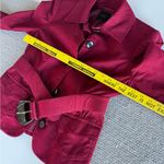 The Limited Vintage Y2K Collection Red Burgundy Fitted Belted Blazer Jacket Small Photo 7