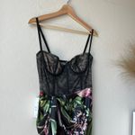 Katie May NEW  Dress Whisper Black Lace Floral‎ Cocktail Minidress Size L Photo 3