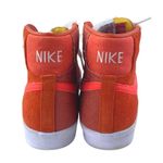 Nike  Blazer Mid 77 Vintage Men's Orange Suede Leather Lace Up Sneakers Shoes 8 Photo 2