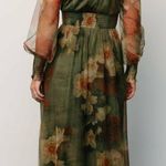 Baltic Born Layla Tulle Maxi Dress Olive And Rust Floral New Without Tags Photo 1