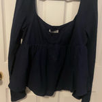 Princess Polly  Deep Blue Blouse Photo 0