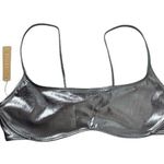 SKIMS Micro Scoop Bikini Top in Carbon Metallic 3X Photo 0