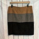 Amanda & Chelsea NWT  Colorblock Wool Blend Skirt Photo 2