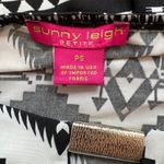 Sunny Leigh  Petite Black & White Tribal Print Blouse Top‎ Photo 5