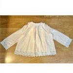 Vintage 1960s Corhan Noumair Pink Lace Hand Embroidered Babydoll Bed Shirt Small Photo 9
