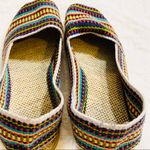 Rainbow Espadrille Open Back Flat Slip Ons Size 7 Women’s Boho Flats Shoes Photo 5