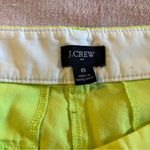 J.Crew green cotton chino shorts size 8 zipper fly casual summer Photo 2