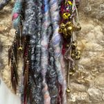 Handmade  Boho purse/tote bag featuring mixed materials and embellishments Photo 3