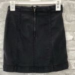 Free People  Black Pencil Mini Skirt Photo 2