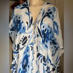 Moss Rose Women's Beach Cover up Swimsuit Kimono with Bohemian Floral Print NWT Blue Size undefined Photo 3