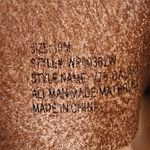 Buckle Vintage 7 Eight Cognac Dalary Faux Leather Thong Wedge Size 10 Photo 7