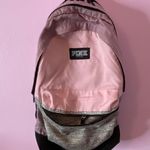 PINK - Victoria's Secret PINK Victoria’s Secret Lilac/Black Backpack  Photo 0