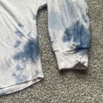 Kittenish  blue/white tie dye cropped lightweight hoodie Photo 3