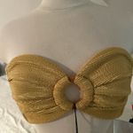 Montce Luxe Swim Gold Luxe Bandeau Bikini top size XL Photo 1
