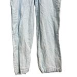 ZARA  Women’s Blue Denim Cotton‎ Linen Blend Jumpsuit Size Medium Photo 6