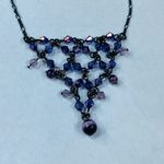 Kenneth Cole Women Necklace Purple Shades of Beads Adjustable Extender Chain Photo 13