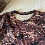 Under Armour velocity brown black obscura workout tee shirt loose XL women’s Photo 2