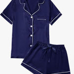 2 piece pajama set navy Blue Size L Photo 0