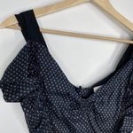 Etoile Isabel Marant Women Coquette Feminine Linen Dress Size 36 Blue Ruched Photo 4