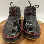 Bass Mandarin Short Duck Boots Woman's Size 6 Black‎ Gray Wool Photo 1