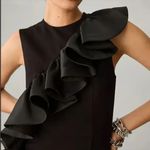 Anthropologie  Hutch Sleeveless Ruffle Sheath Dress Size‎ M Black Photo 1