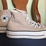 Converse Light Brown High-Top Platform Photo 0