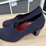 Abeo Viera Elegant Navy Chunky Heel Pump Shoes Blue Size 7 Photo 3
