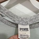 Victoria's Secret Victoria’s Secret PINK Gray & Blue Raglan Baseball Shirt Size Small Photo 3