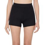 Spiritual Gangster NWT Shortie Black Ribbed Knit Shorts Women’s Size Large Photo 0