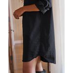 Frank & Eileen Mary Shirtdress Famous Denim Distressed Dress Black XS $328 Photo 2