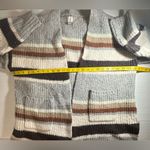 A New Day Womens Earthy Striped Long Sleeve Warm Cardigan Plus Size Sweater XXL Photo 2
