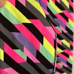 VSX Victoria’s Secret Retro Leggings Medium Long Tall 80s Neon Punk Pink Photo 4