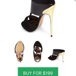 Ted Baker  London torr mules black and gold size 6 NWOB Photo 1