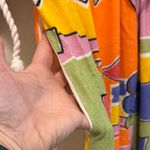 Vintage Terrycloth Colorful Geometric Patterned Dress Purple Size XL Photo 2