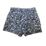 Gap 4R Floral Tailored Shorts Blue Cotton Chino Cottagecore Coastal Preppy Girly Photo 3