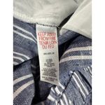 Hatley Women Blue White Paper Bag Pants Beach Stripes Wide Leg Pants Belted XL Size undefined Photo 5