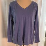 Wildfox Blue Purple V-Neck Long Sleeve Top Women’s Small Photo 0