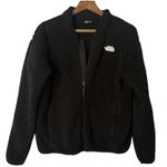 The North Face Womens Campshire Soft Sherpa Fleece Jacket Black Full Zip Size L Photo 0