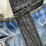 ZARA Women's Light Wash Ripped Knee Distressed Hem Wide Leg Jeans USA 2 EUR 34 Photo 5