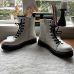 Sincerely Jules White Lace Up Ankle Boots Combat Booties Platform Chunky Sole 8M Size 8 Photo 3