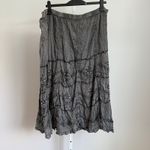 Soft Surroundings Gray Beaded Y2K Fairy Midi Skirt Womens Boho Festival sz L Photo 5