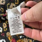 Maurice's Womens Oversized Scarf Dark Autumn Floral Print Lace Detail Red Brown Photo 7