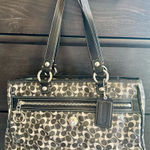 Coach  Chelsea Signature Black and Siver Shoulder Bag Photo 0