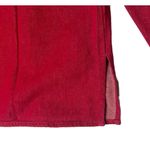 Bob Mackie Womens  Wearable Art Red Denim Western Embroidered Big Shirt Jacket L Photo 7