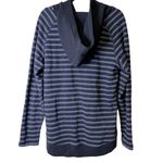 Mountain Hardwear ‎ Sevina Hoodie Wool Blend Blue Striped Size XL Photo 5