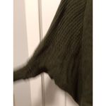 Women Open Front Dolman Sleeve Longline Cardigan Color Green,‎ Size One Size Photo 1